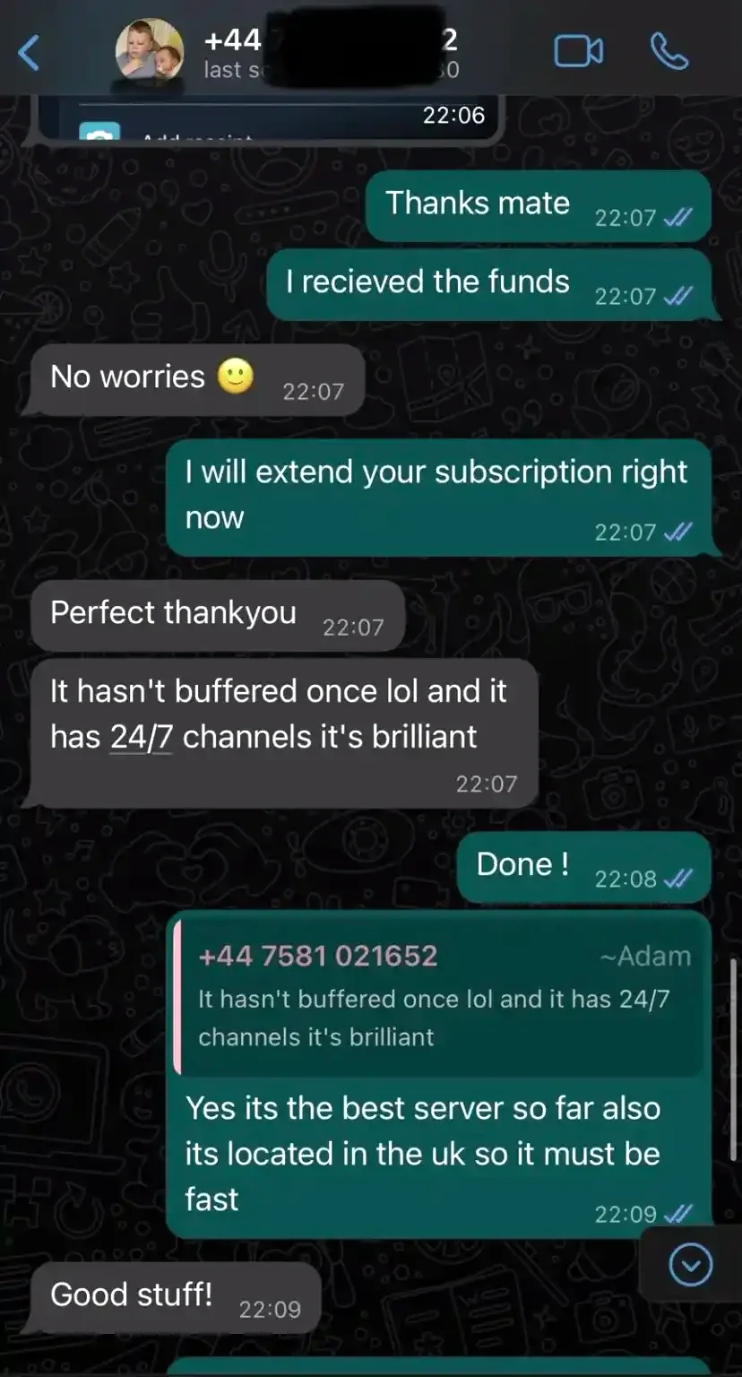 IPTV happy customer 1
